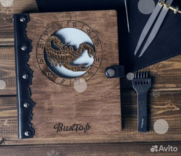 Деревянный блокнот / ежедневник