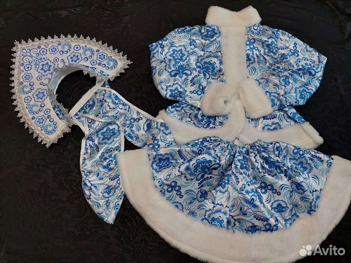Костюм Снегурочки Гжель 110-116