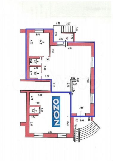 Помещение (офис, магазин, услуги), 90 м²