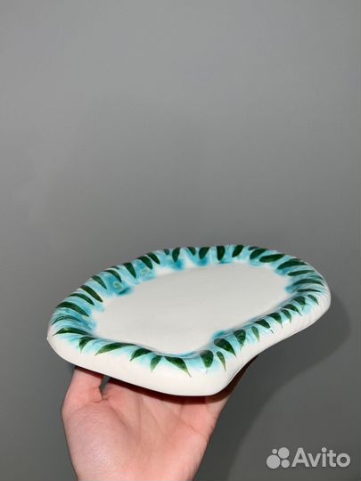 Тарелка керамика ручной работы