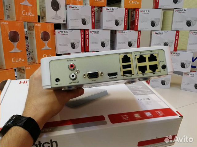 4кан POE видеорегистратор DS-N204P(C) HiWatch