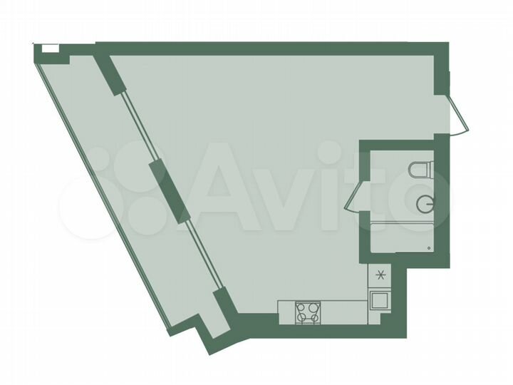 2-к. апартаменты, 41,9 м², 4/8 эт.