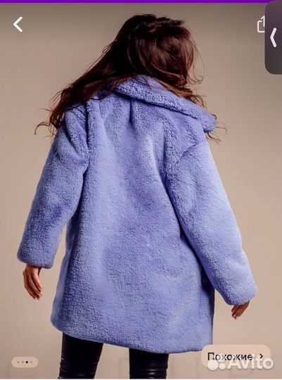 Шуба из эко меха