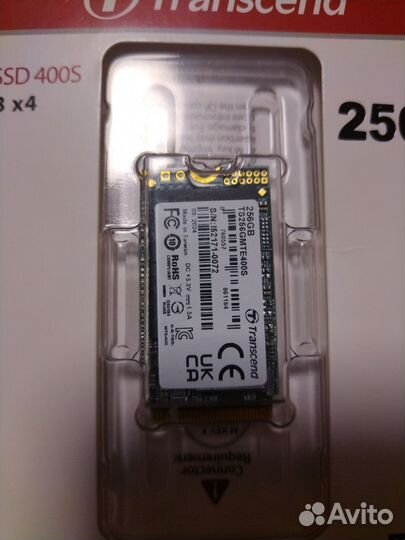 Внутренний SSD transcend MTE400S 256GB, M.2