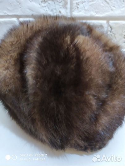 Шапка женская из меха норки