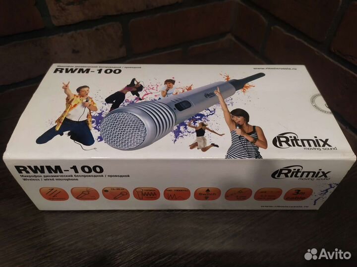 Микрофон динамический Ritmix RWM-100