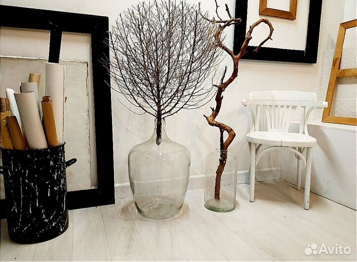 Бутыль ваза стеклянная большая 10л