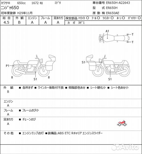 Kawasaki ER-6f (Ninja 650R) 2017г