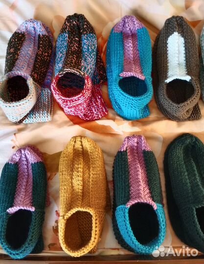 Следки (чуники) вязаные, ручной работы