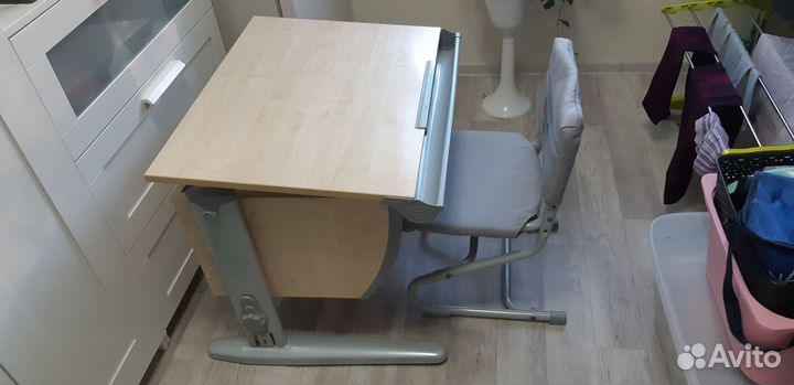 Растущая парта и стул дэми