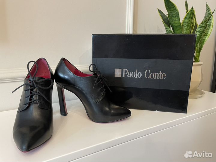 Ботильоны кожаные