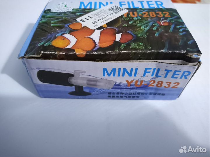 Мини фильтр для аквариума