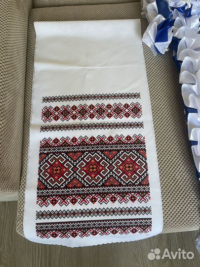 Украшения на свадьбу каравай лента кольца