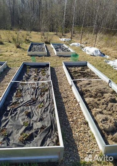 Грядка коричневая 1м х 5м х 22см