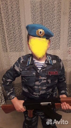 Новогодний костюм на мальчика - военный, десантник