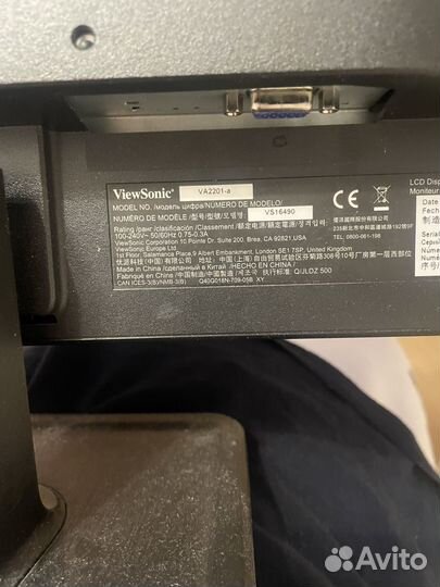 Монитор viewsonic VA2201-A
