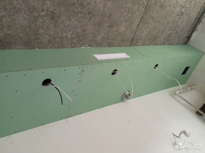 Работа по гипсокартон