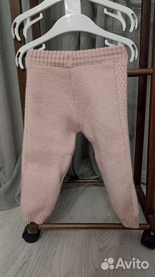 Вязаный костюм для девочки 80