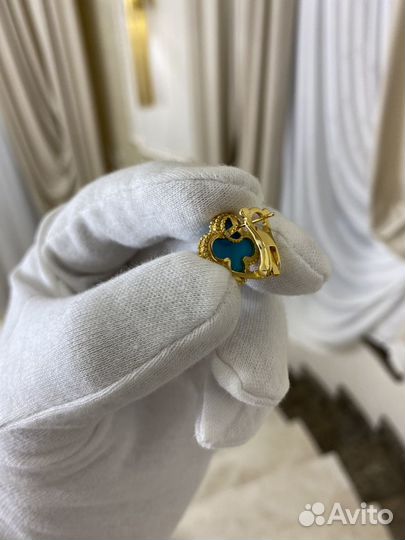 Серьги van cleef