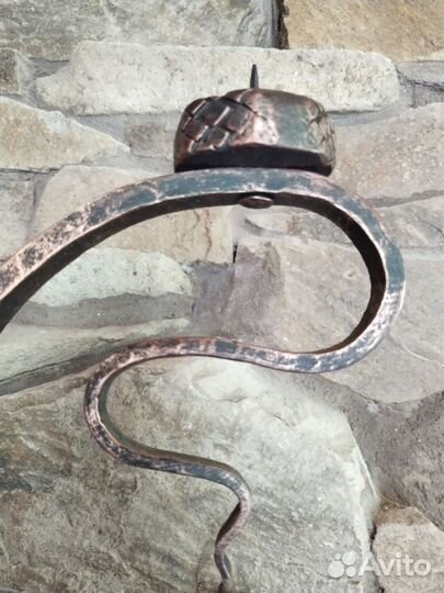 Канделябр на три свечи художественная ковка