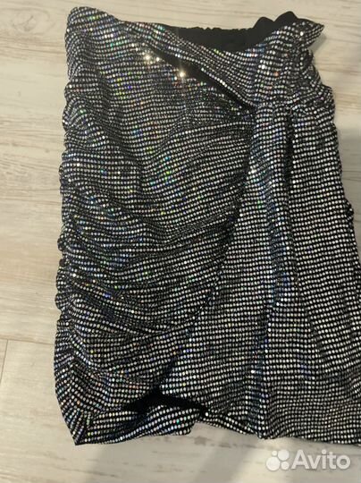Юбка с пайетками bershka