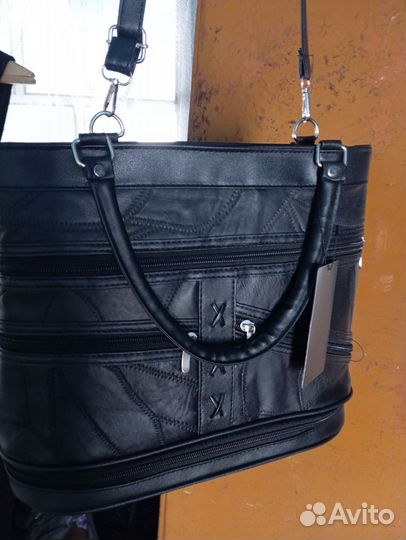 Сумка женская натуральная кожа через плечо