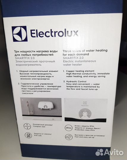 Проточный водонагреватель electrolux