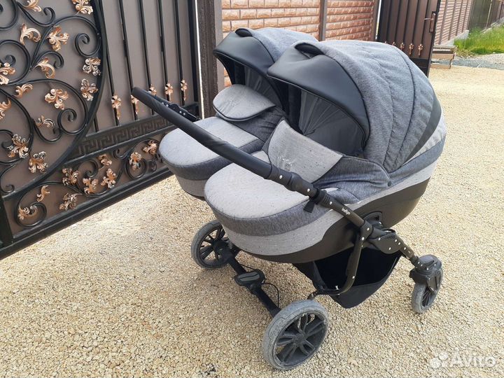 Коляска для двойни Indigo Duo 18