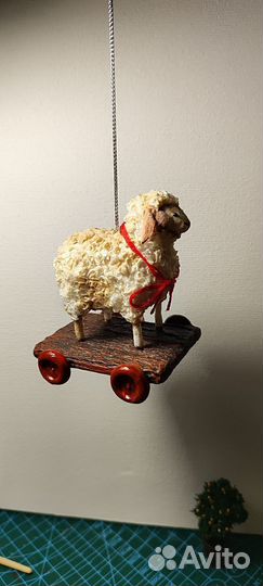 Ватные елочные игрушки