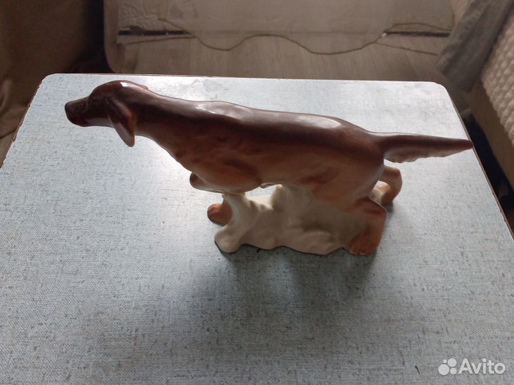 Фарфоровые статуэтки лфз ирландский сеттер