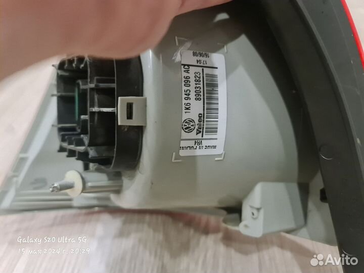 Задние фары на golf 5