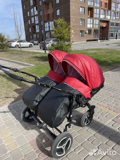 Коляска для двойни 3 в 1
