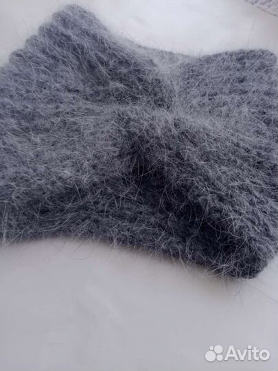 Повязка на голову вязаная