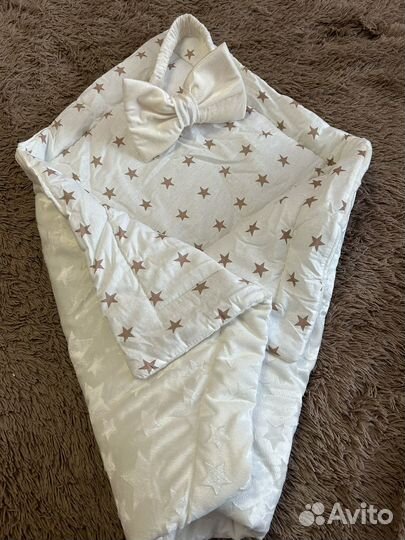 Конверт-одеяло на выписку для новорожденного