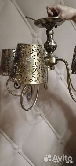 Люстра потолочная подвесная бу