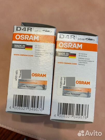 Автомобильные лампочки Osram D4R Xenon