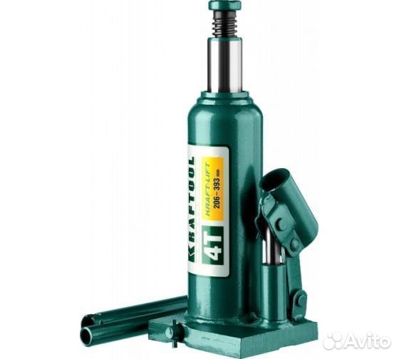 Бутылочный домкрат kraftool, 4т, 194-372 мм