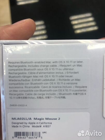 New Беспроводная мышь Apple Magic Mouse 2 белая