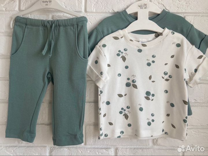 Комплект zipkidz 80, штаны + футболки