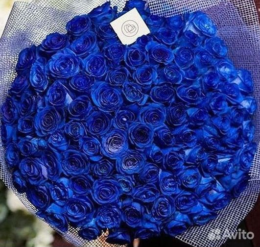 Синие розы Доставка цветов