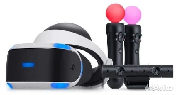 VR шлем для Sony playstation 4 + 2 PS move