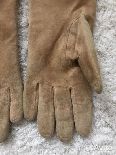 Перчатки из натуральной замши, р. 7,5