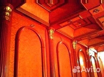 Деревянный потолок из массива дерева