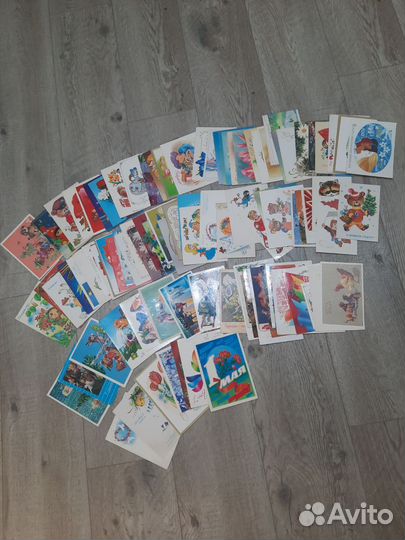 Лот чистых открыток 70-89гг