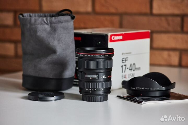 Canon EF 17-40mm F4 L USM (отличное состояние)