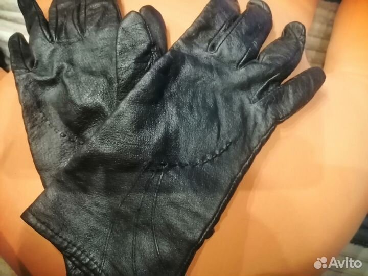 Перчатки женские кожаные размер 7-7,5