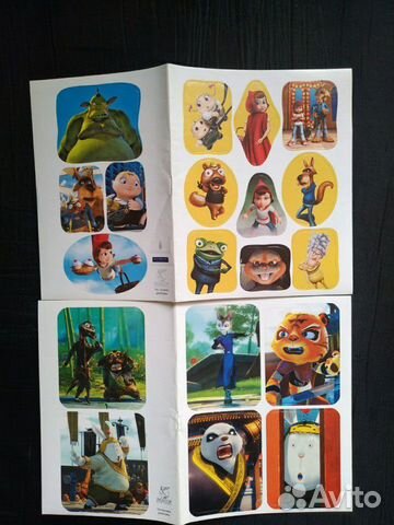 Наклейки героев мультфильмов