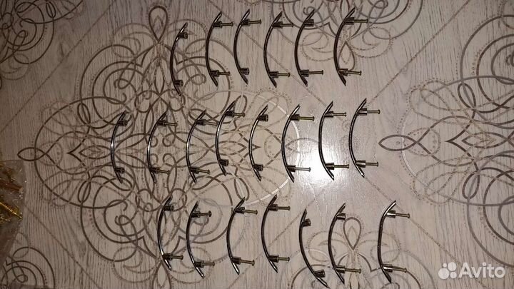 Мебельные ручки, металл, 21 шт., 65 мм