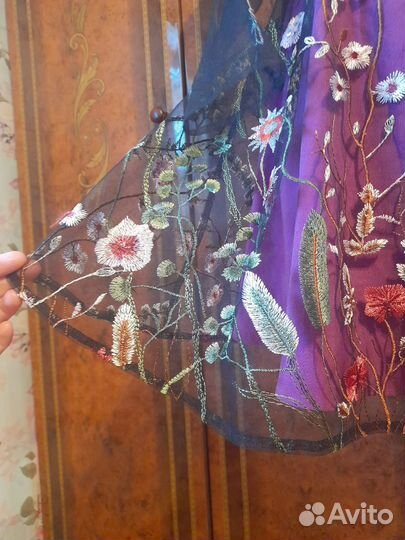 Вечернее платье сетка Yana Lukacher с шелком 46 р