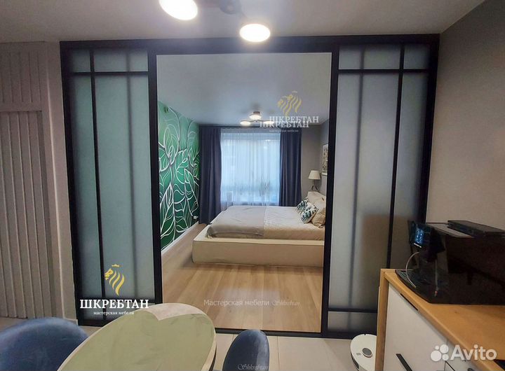 Стеклянные перегородки для зонирования